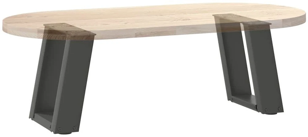 Kavos staliuko kojelės, 2 vnt., antracito spalvos, 30x(30-31) cm, plienas