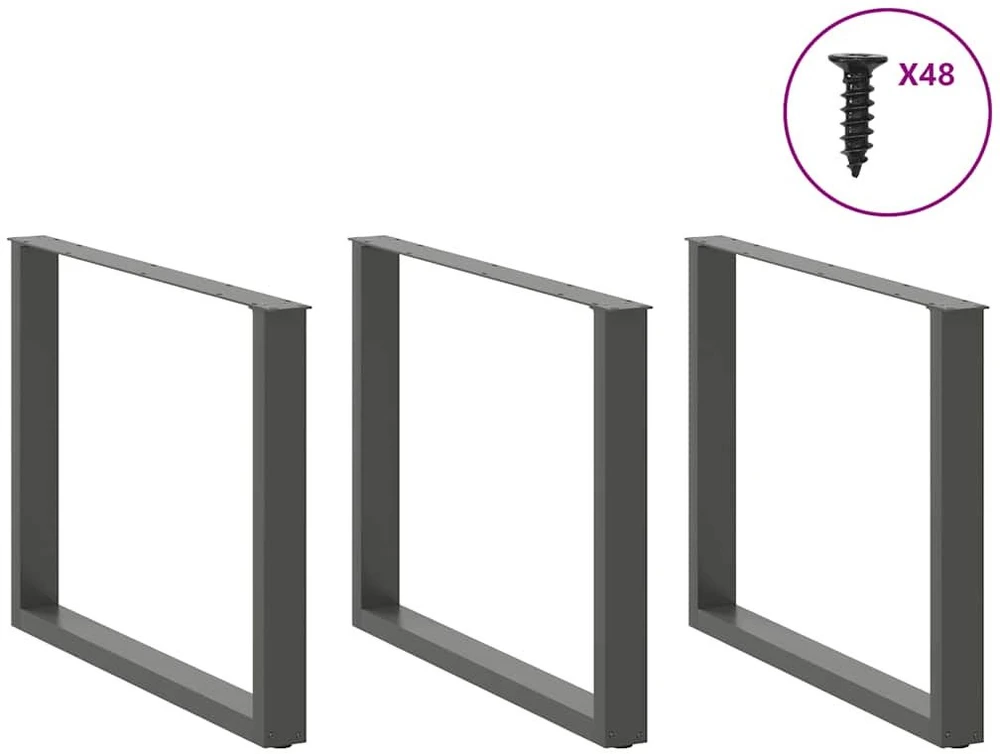 Kavos staliuko kojelės, U formos, 2 vnt., 100x(72-73) cm