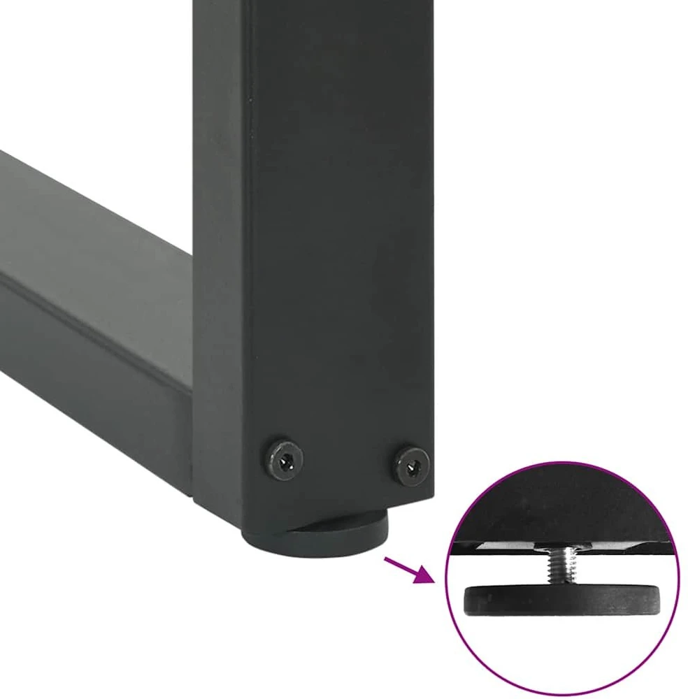 Kavos staliuko kojelės, U formos, 2 vnt., 100x(72-73) cm