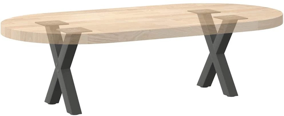 Kavos staliuko kojelės, 2 vnt., antracito spalvos, 37x(30-31) cm, plienas
