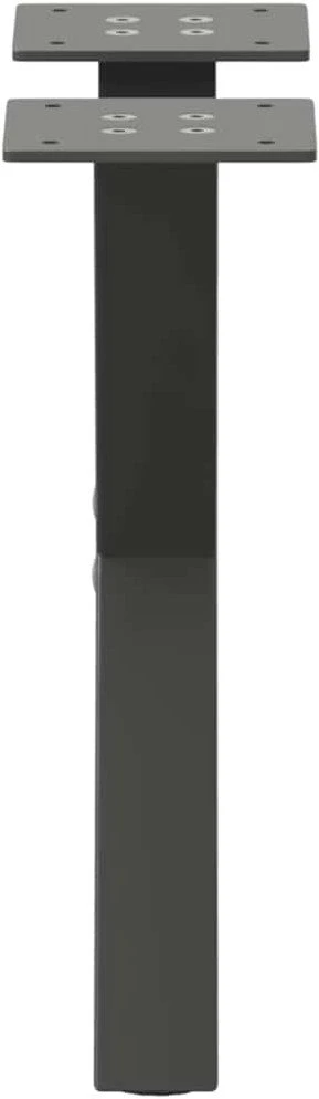 Kavos staliuko kojelės, 2 vnt., antracito spalvos, 37x(30-31) cm, plienas