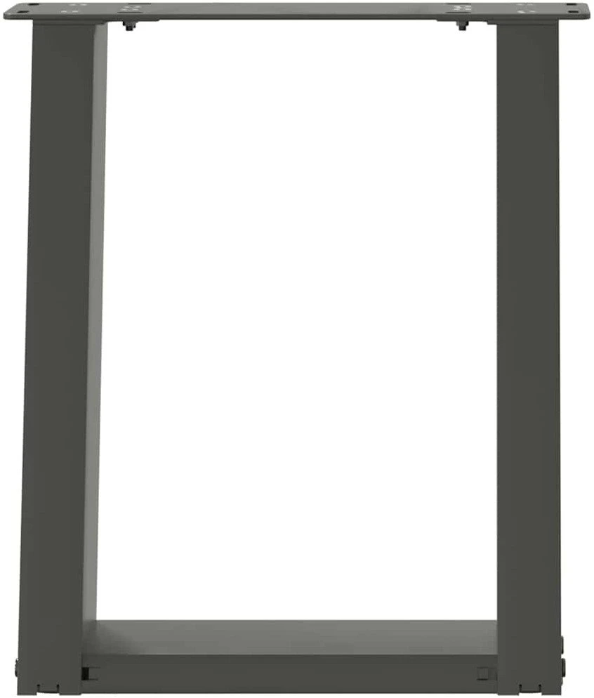 Kavos staliuko kojelės, 2 vnt., antracito spalvos, 28x(42-43) cm, plienas