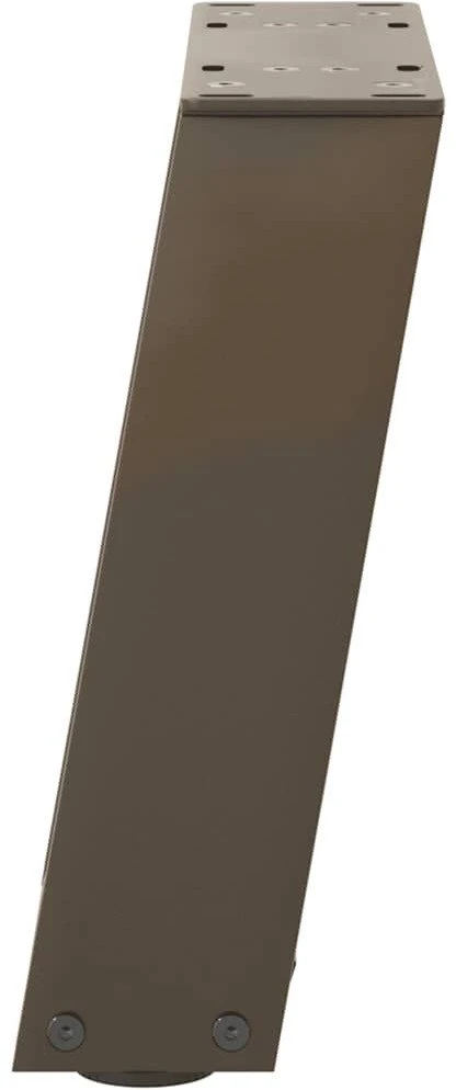 Kavos staliuko kojelės, U formos, 2 vnt., natūralus plienas, 30x(30-31) cm, plienas