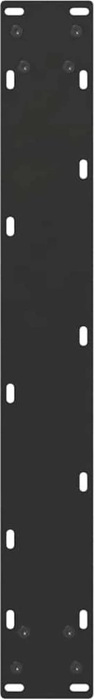 Valgomojo stalo kojelės, 3 vnt., juodos, 70x(72-73) cm, plienas, U formos