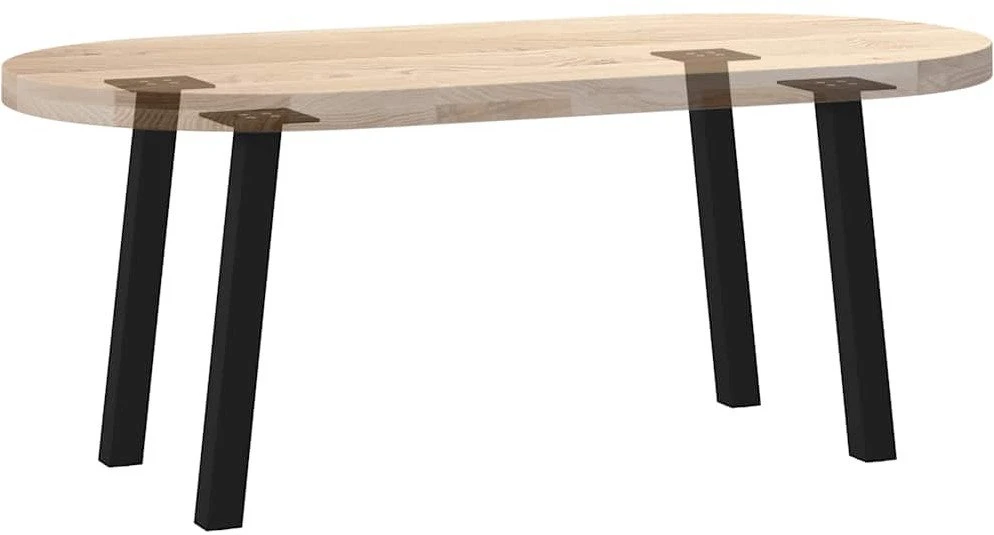 Kavos staliuko kojelės, 4 vnt., juodos, 30 cm, plienas