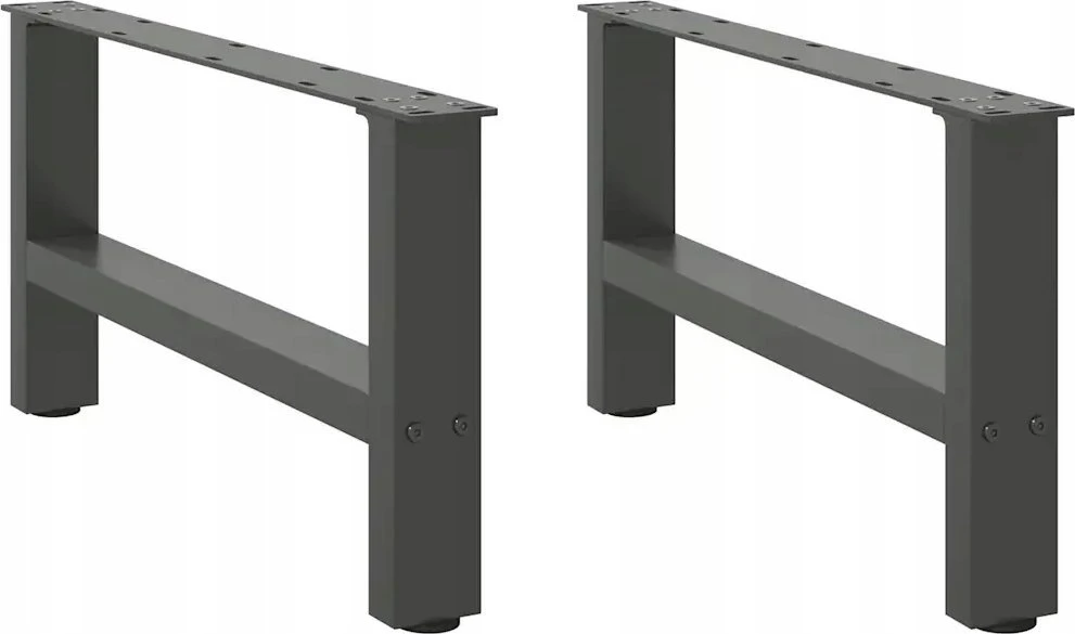 Kavos staliuko kojos, antracito spalvos, 2 vnt., 60x(30-31) cm, plienas