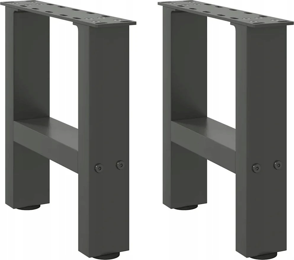 Kavos staliuko kojos, antracito spalvos, 2 vnt., 40x(30-31) cm, plienas