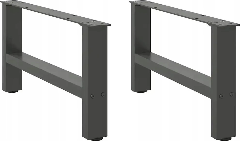 Kavos staliuko kojos, antracito spalvos, 2 vnt., 70x(30-31) cm, plienas