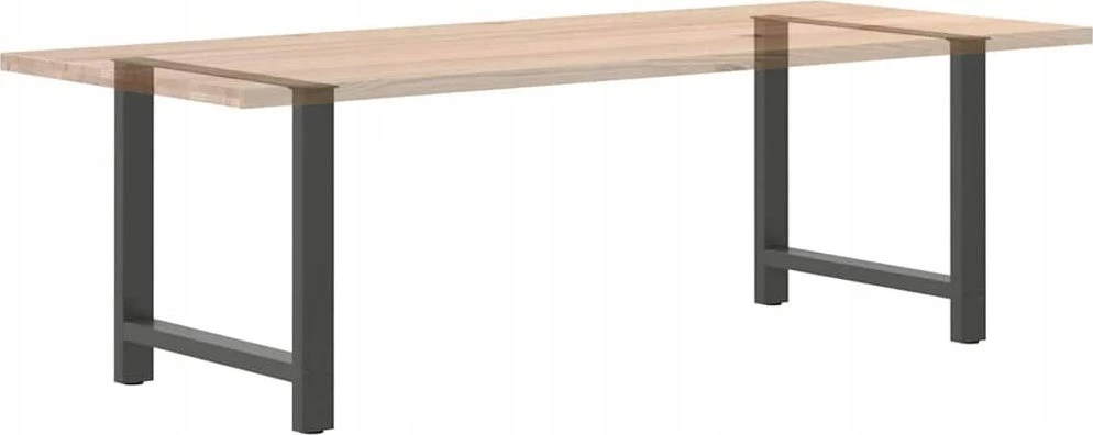Valgomojo stalo kojos, antracito spalvos, 2 vnt., 70x(72-73) cm, plienas