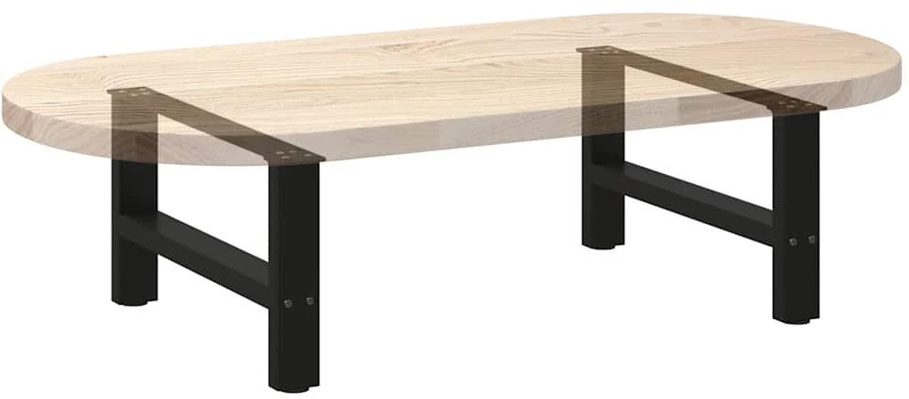 Kavos staliuko kojelės, juodos, 2 vnt., 60x(30-31) cm, plienas