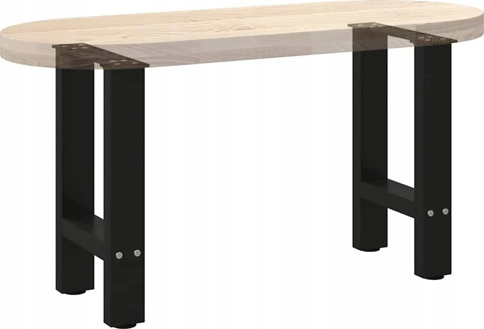 Kavos staliuko kojelės, juoda, 2 vnt., 28x(42-43)cm, plienas