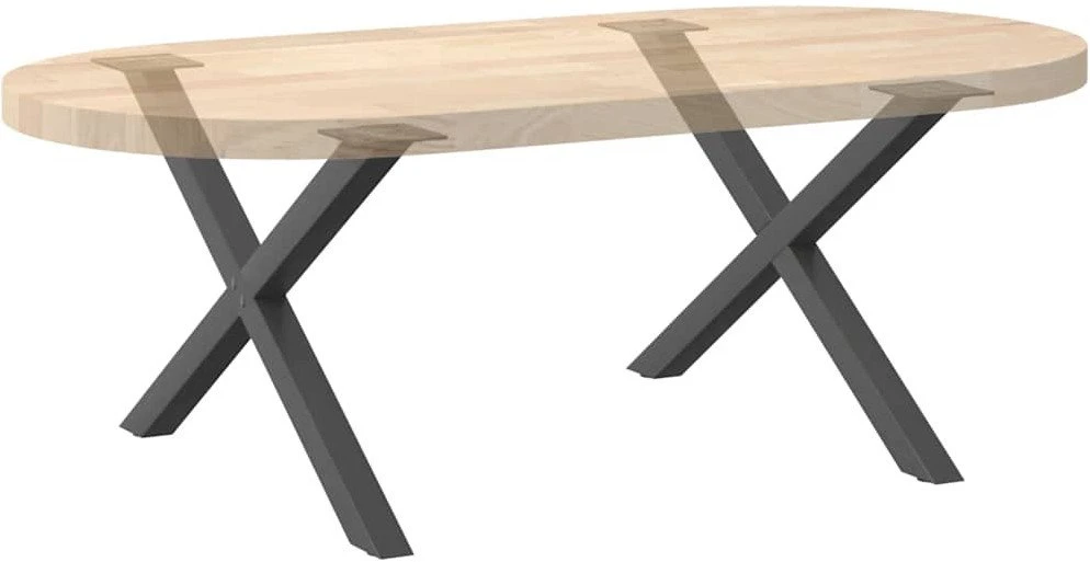 Kavos staliuko kojelės, 2 vnt., antracito spalvos, 70x(42-43) cm, plienas