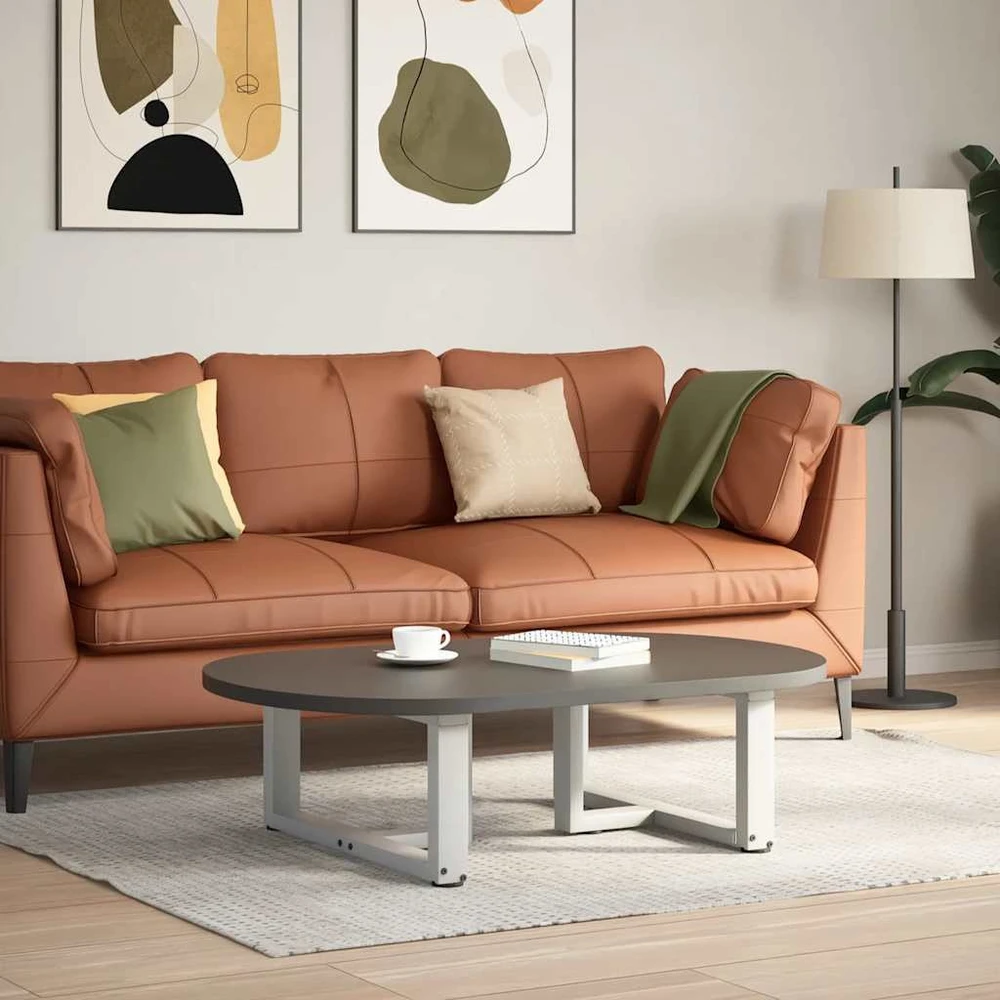 Kavos staliuko kojelės, 2 vnt., baltos, 60x25x(30-31) cm, plienas