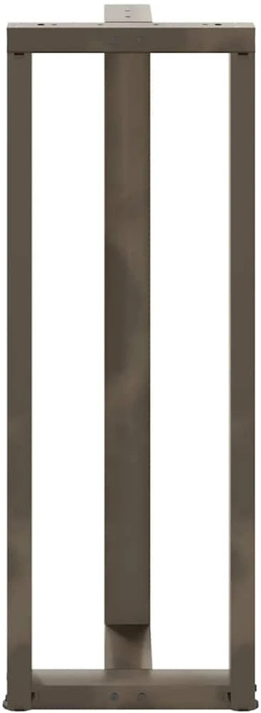 Baro stalo kojos, T formos, 2 vnt., juodos, 50x35x(110-111) cm, plienas