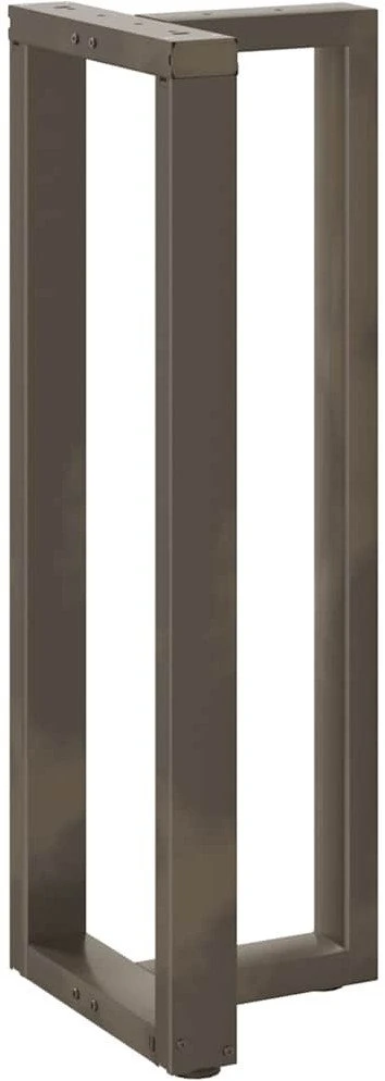 Baro stalo kojos, T formos, 2 vnt., juodos, 50x35x(110-111) cm, plienas