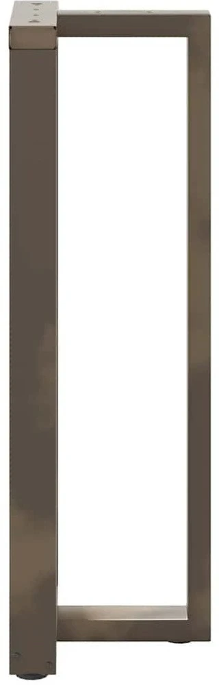 Baro stalo kojos, T formos, 2 vnt., juodos, 50x35x(110-111) cm, plienas