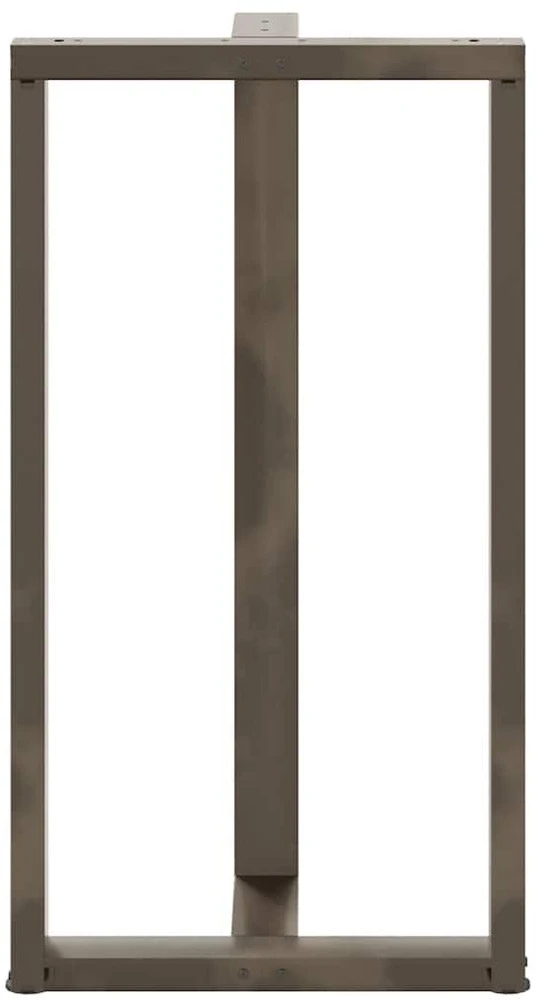 Baro stalo kojos, T formos, 2 vnt., juodos, 60x35x(110-111) cm, plienas