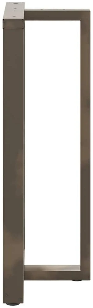 Baro stalo kojos, T formos, 2 vnt., juodos, 60x35x(110-111) cm, plienas