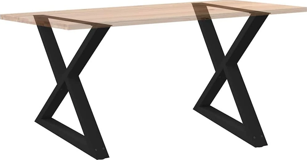 Valgomojo stalo kojos, 2 vnt., juodos, 90x(72-73,3) cm, plienas