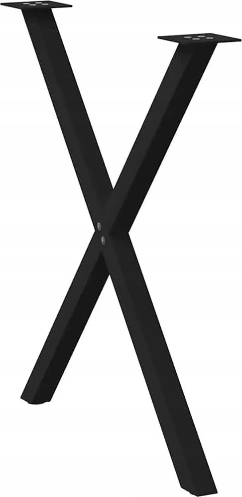 Valgomojo stalo kojelės, 2 vnt., juoda, 80x(72-73)cm, plienas