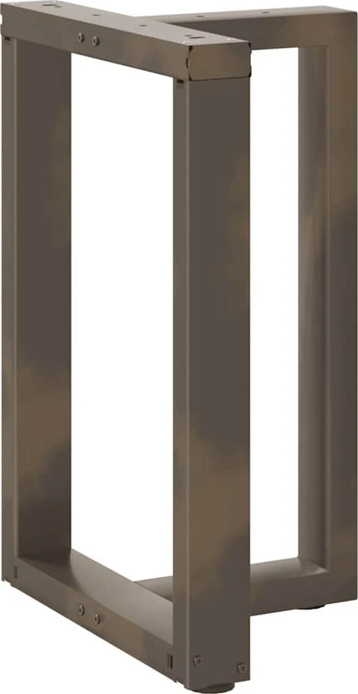 Valgomojo stalo kojelės, T formos, 2 vnt., juodos, 50x35x(72-73) cm, plienas
