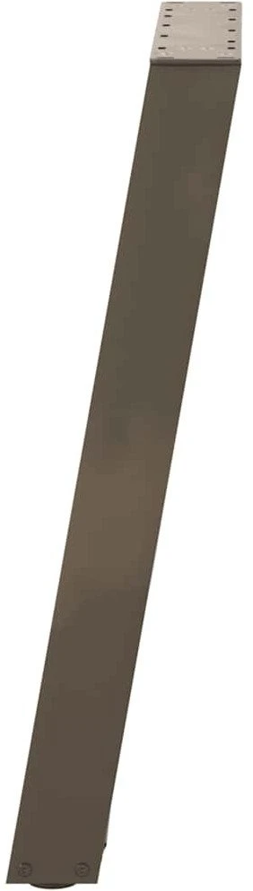 Valgomojo stalo kojelės, U formos, 2 vnt., natūralus plienas, 60x(72-73) cm, plienas