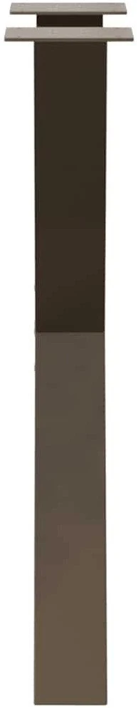 Valgomojo stalo kojos, X formos, 2 vnt., natūralus plienas, 60x(72-73) cm, plienas