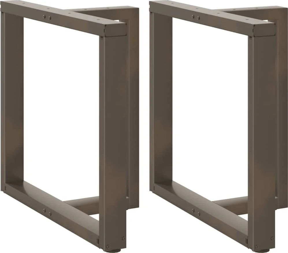 Valgomojo stalo kojelės, 2 vnt., juodos, 70x35x(72-73) cm, plienas