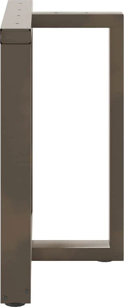 Valgomojo stalo kojelės, 2 vnt., juodos, 80x35x(72-73) cm, plienas