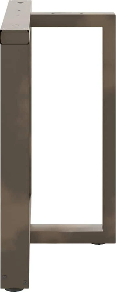 Valgomojo stalo kojelės, 2 vnt., juodos, 90x35x(72-73) cm, plienas