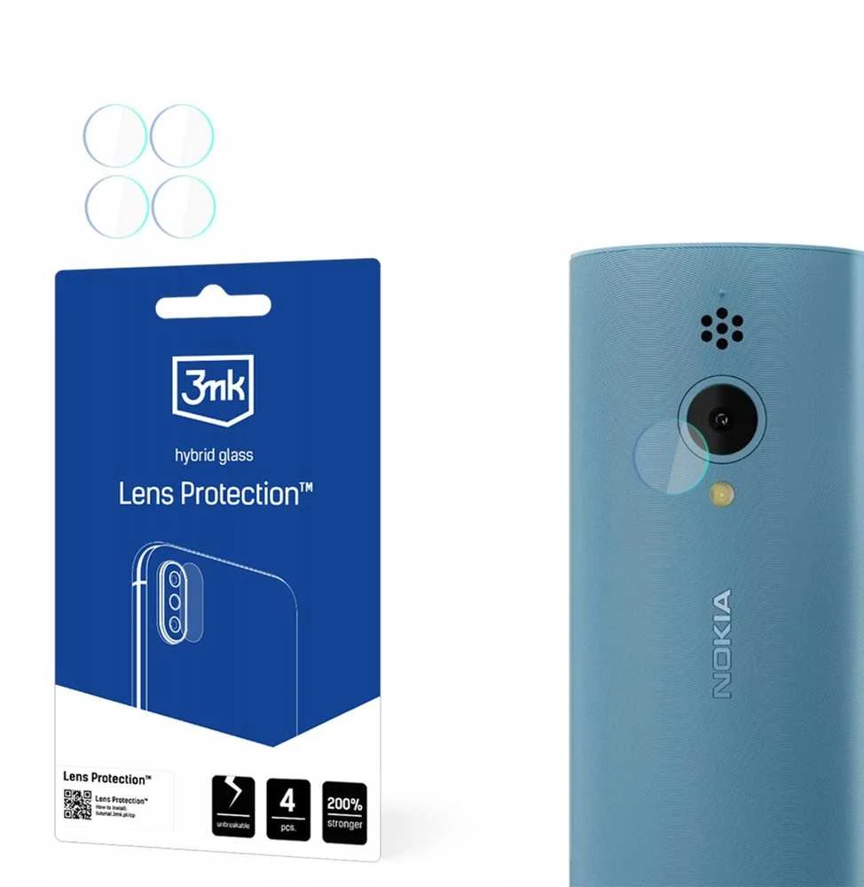 3Mk apsaugos hibridinės kameros objektyvo stiklas 3mk objektyvo apsauga, skirta „Nokia 150 2023“
