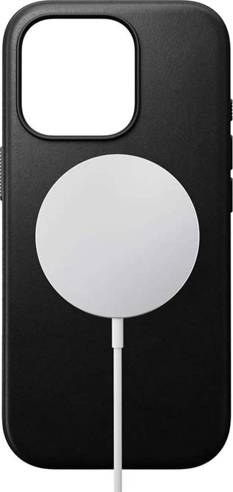 Dėklas Nomad Modern Leather case, juodas - iPhone 16 Pro Max
