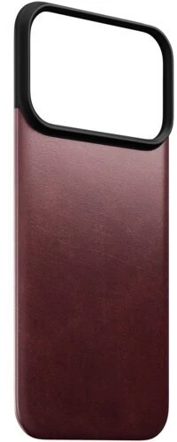Dėklas Nomad Magnetinė odinė nugarėlė, bordo (Horween), Magsafe - iPhone 18 Pro/17 Pro