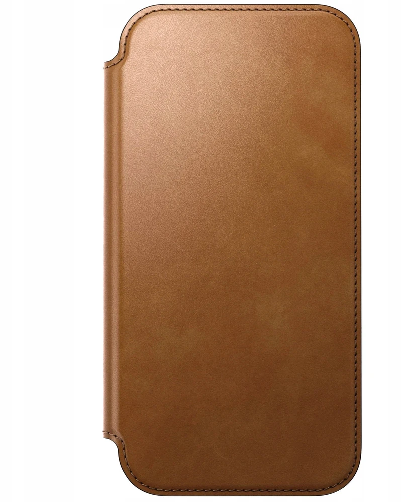 Dėklas Nomad Modern Leather Folio, english tan - iPhone 17 Pro