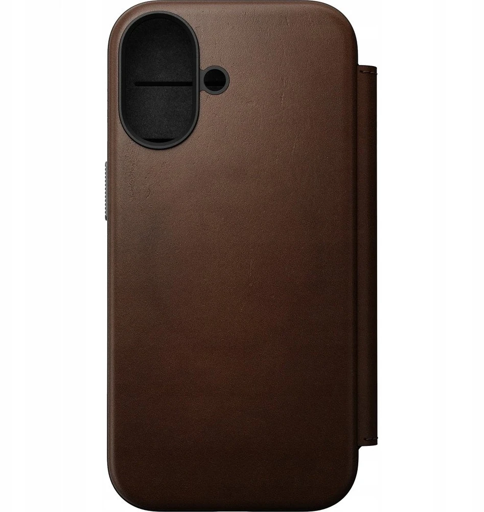 „Nomad Modern“ odinis dėklas, rudas – „iPhone 17“