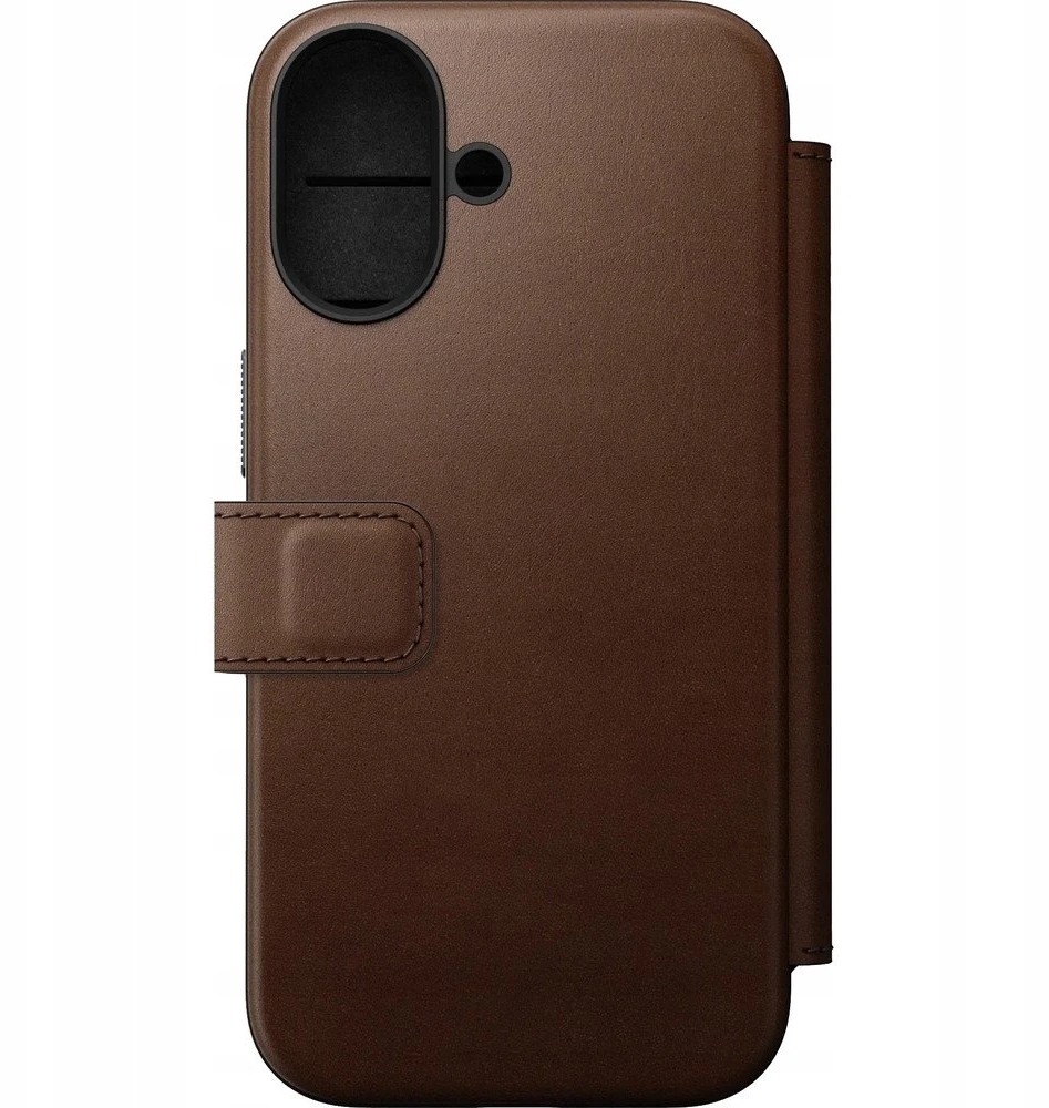 „Nomad Modern“ odinis dėklas, rudas – „iPhone 17“