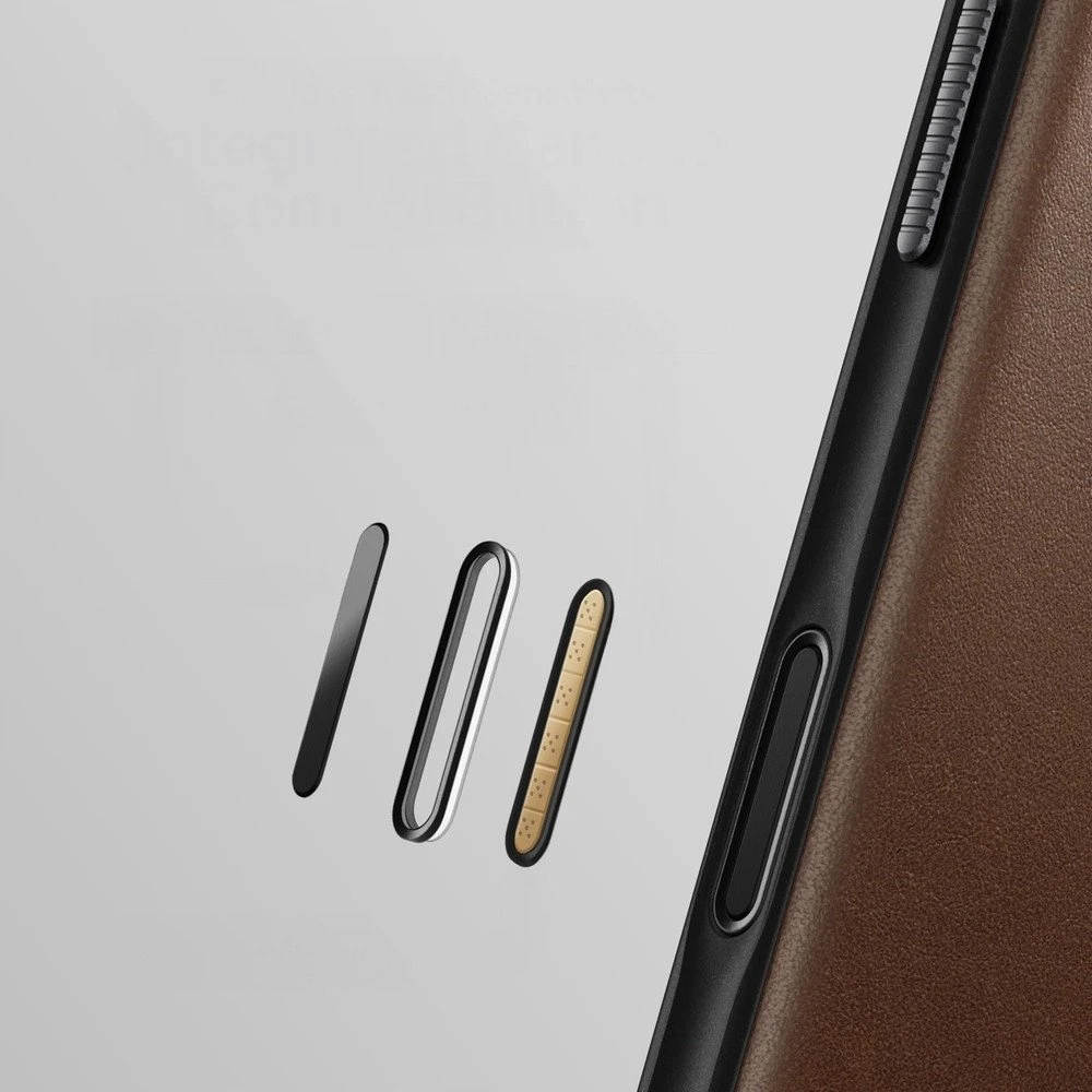 „Nomad Modern“ odinis dėklas, rudas – „iPhone 17“