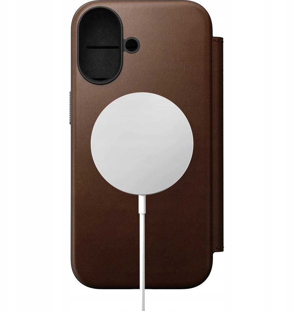 „Nomad Modern“ odinis dėklas, rudas – „iPhone 17“