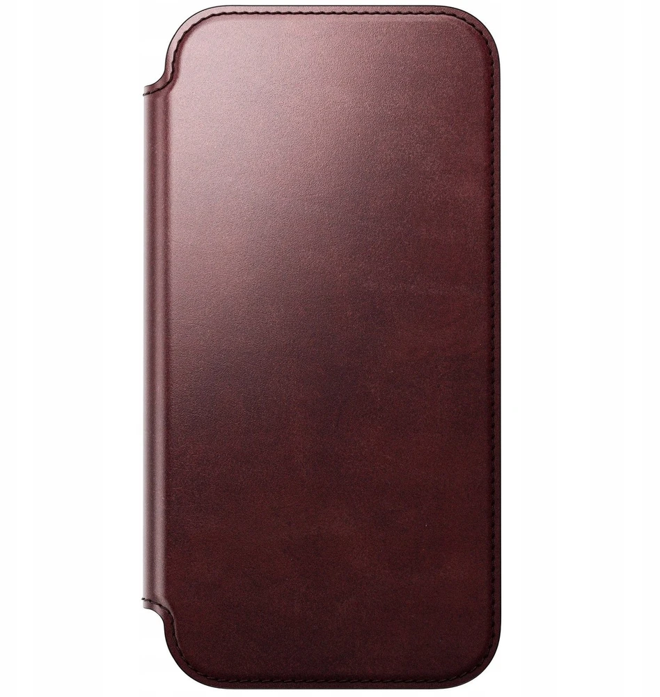 „Nomad Modern“ odinis dėklas, bordo spalvos („Horween“) – „iPhone 17 Pro Max“