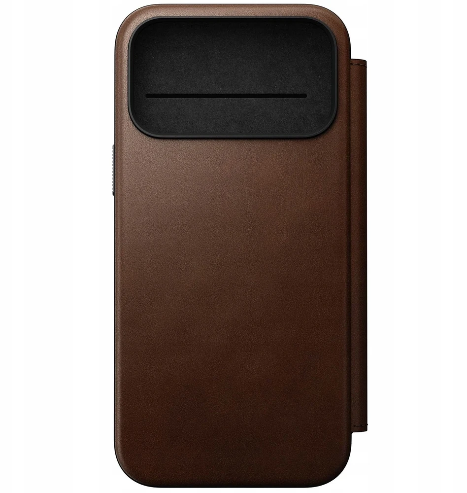 „Nomad Modern“ odinis dėklas, rudas – „iPhone 17 Pro Max“