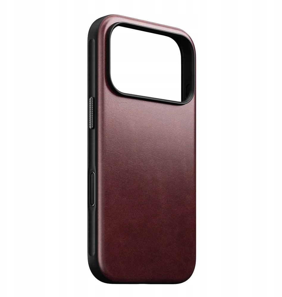 Dėklas Nomad Modern Odinis dėklas, burgundy (Horween) - iPhone 17 Pro
