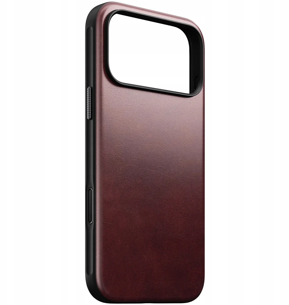 Nomad Modern Odinis dėklas, burgundy (Horween) - iPhone 17 Pro Max