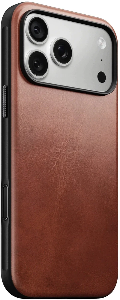Nomad modernus odinis dėklas, olde dublin (Horween) - iPhone 18 Pro Max/17 Pro Max