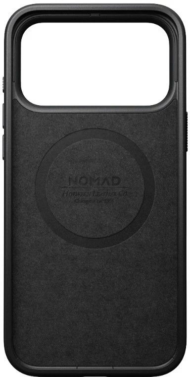 NOMAD odinis dėklas IPHONE 18 Pro/17 Pro, suderinamas su MagSafe (Modern Odinis dėklas Horween Leather) juodas