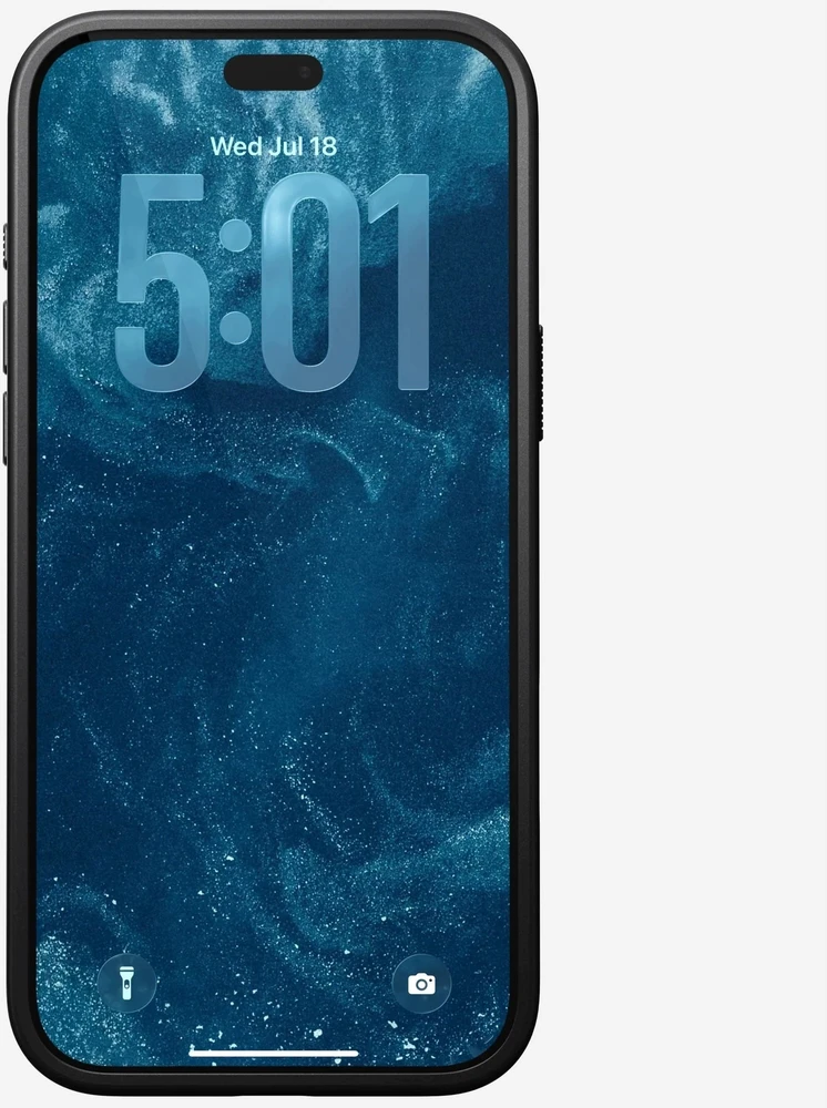 NOMAD odinis dėklas IPHONE 18 Pro/17 Pro, suderinamas su MagSafe (Modern Odinis dėklas Horween Leather) juodas