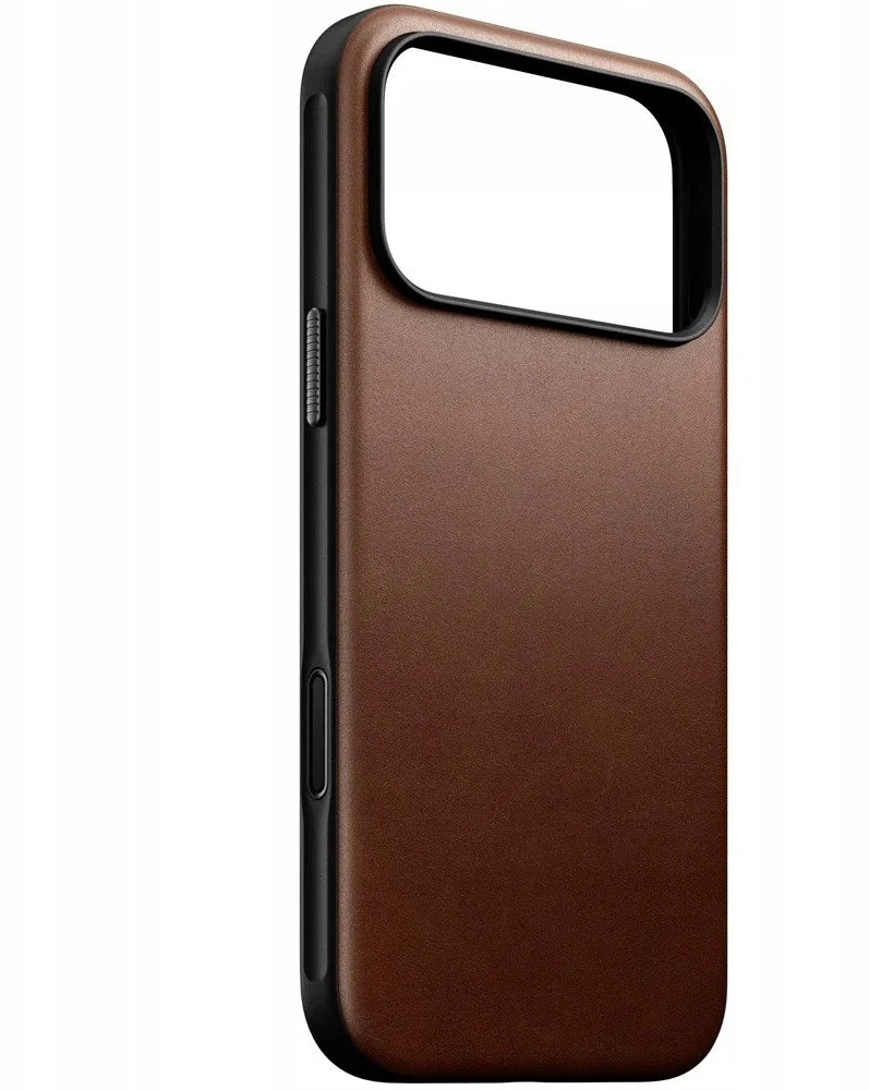 Dėklas Nomad Modern Odinis dėklas, ruda - iPhone 17 Pro