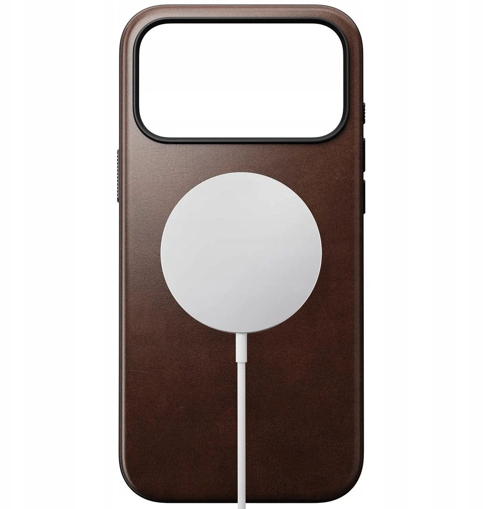 Nomad Modern Odinis dėklas, rustic ruda (Horween) - iPhone 17 Pro Max