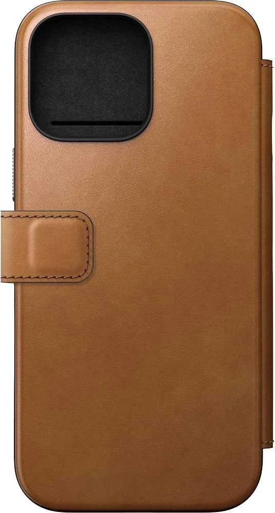 Nomad Modernus odinis dėklas, angliškas, gelsvai rudas-C spalvos – iPhone 16 Pro