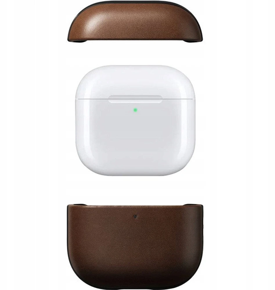 Nomad modernus odinis dėklas, rudas – „Airpods 4“