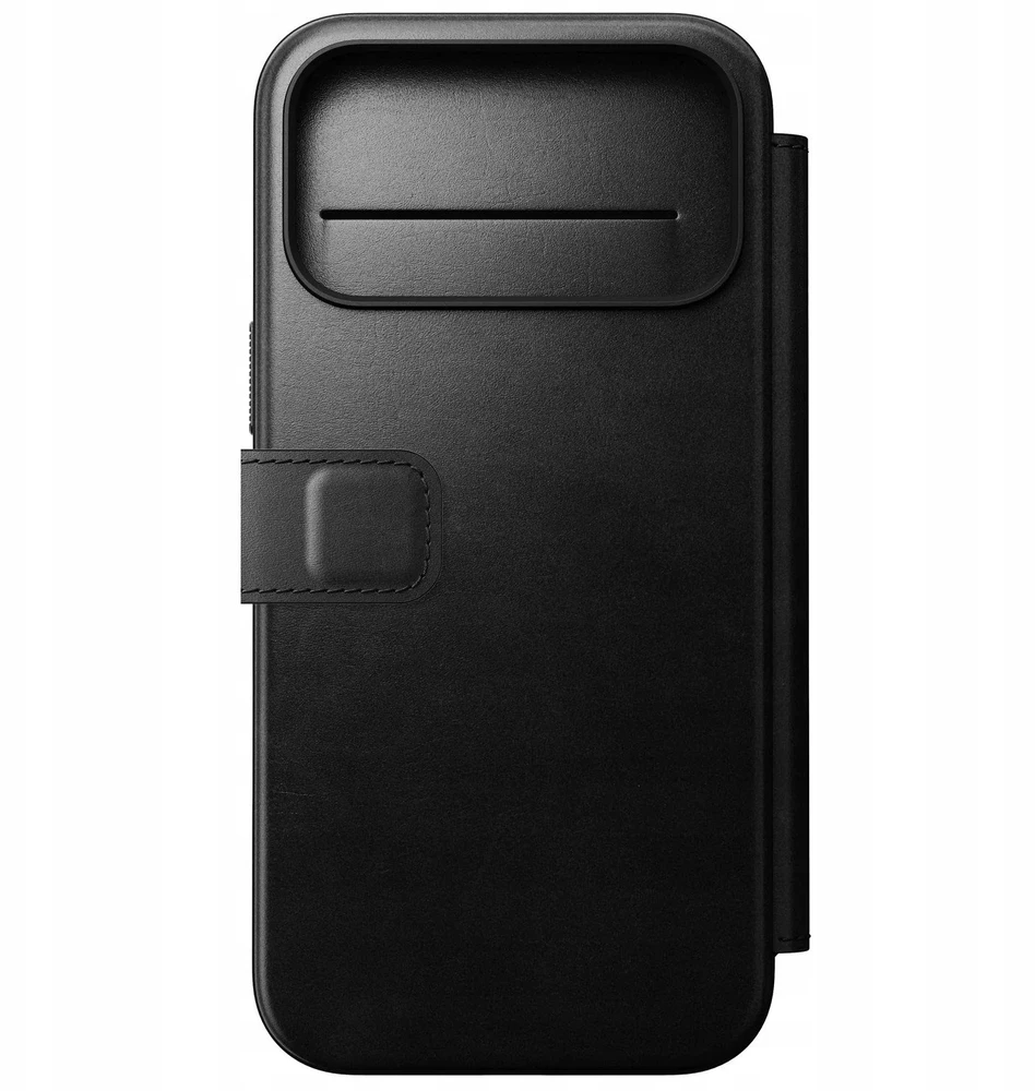 Dėklas Nomad Modern Leather Folio - skórzane etui do iPhone 17 Pro Max kompatybilne su MagSafe, skóra Horween (juodas)